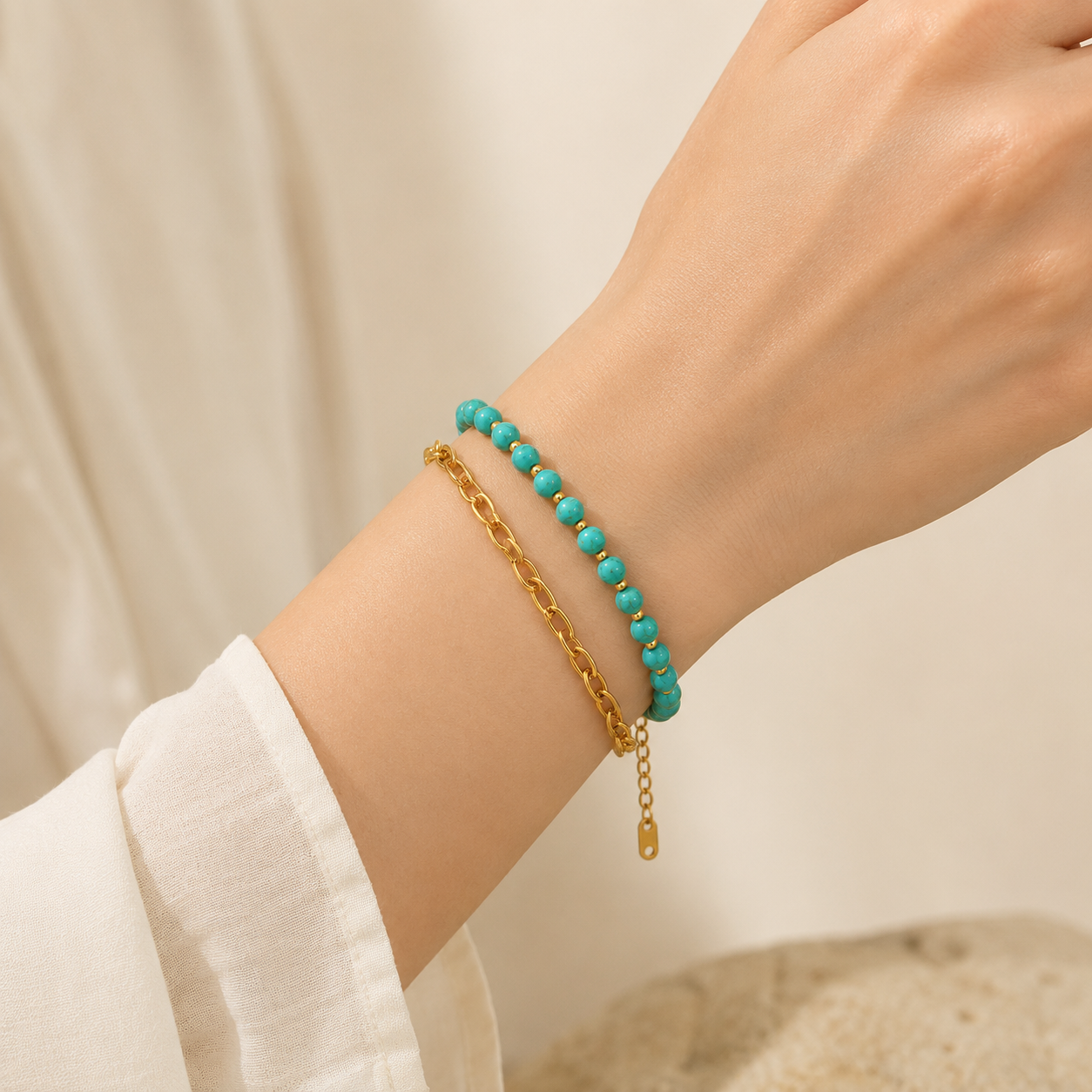 Turquoise Blue Bracelet Set