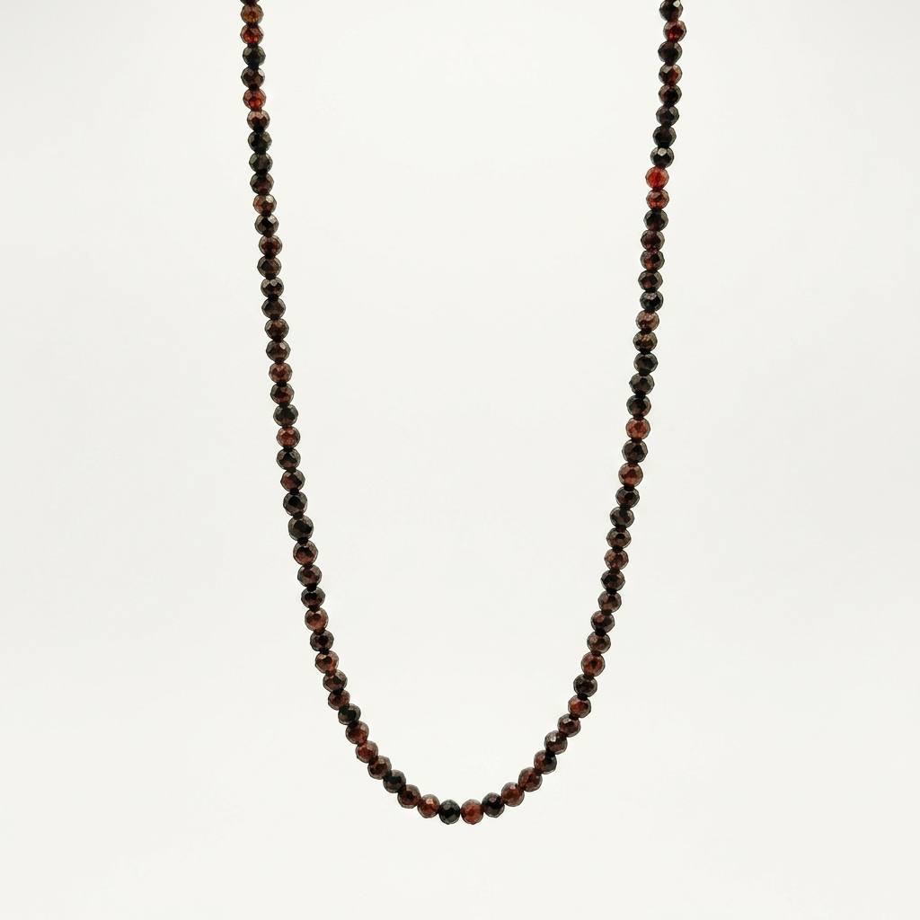 Choker | Red Tiger Eye Faceted Crystal
