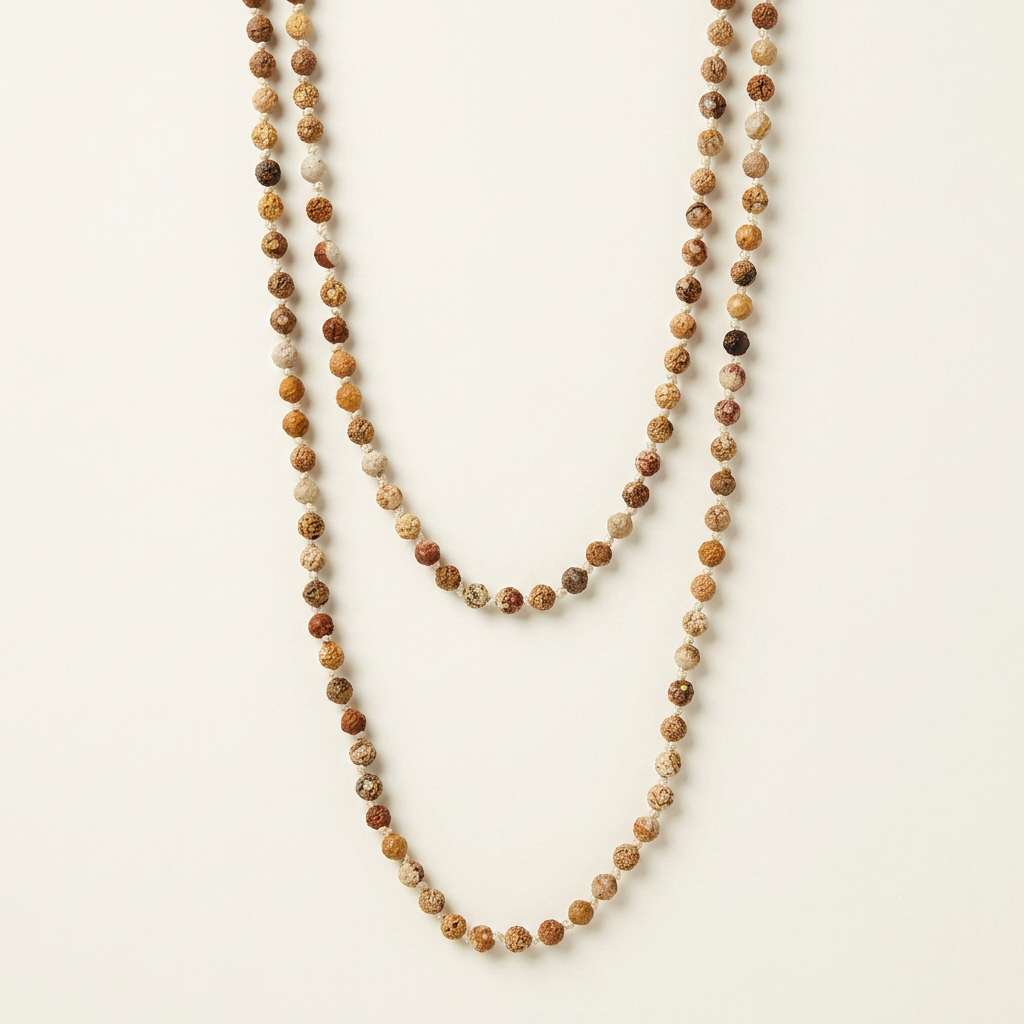 Double Necklace | Picture Jasper Faceted Crystal