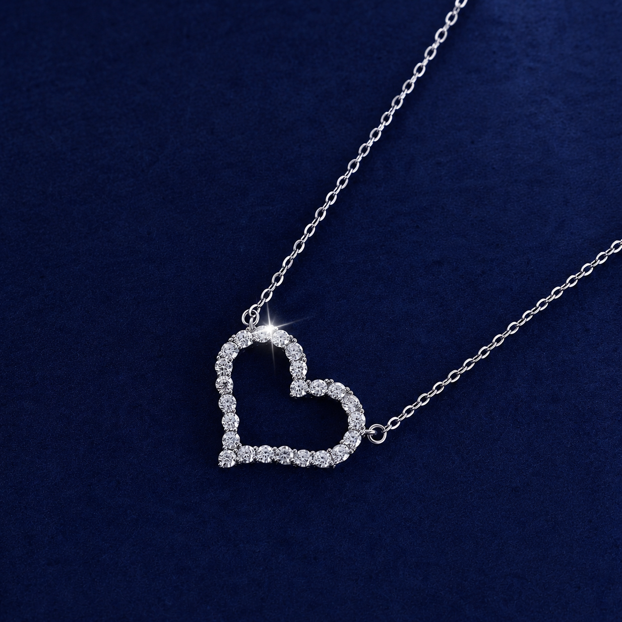 Eternal Heart Moissanite Necklace