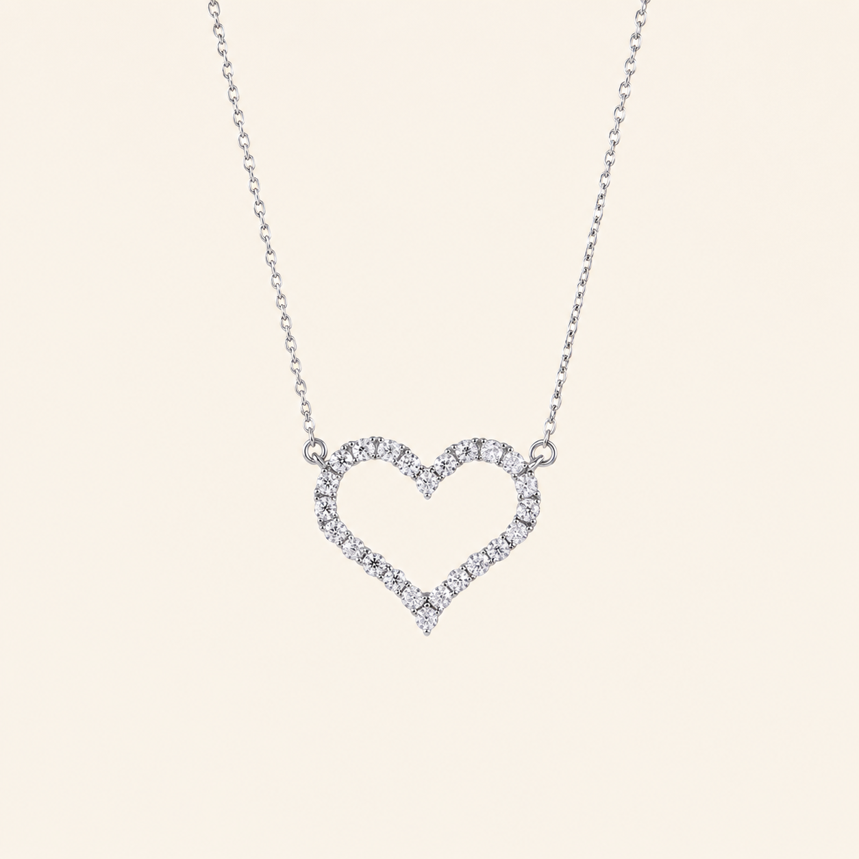 Eternal Heart Moissanite Necklace