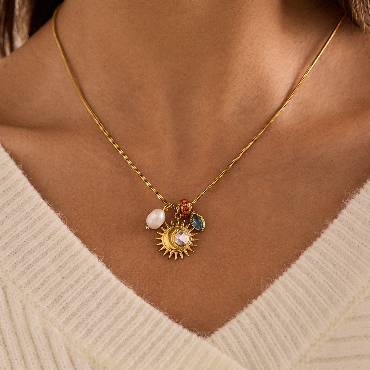 Solara Charm Necklace