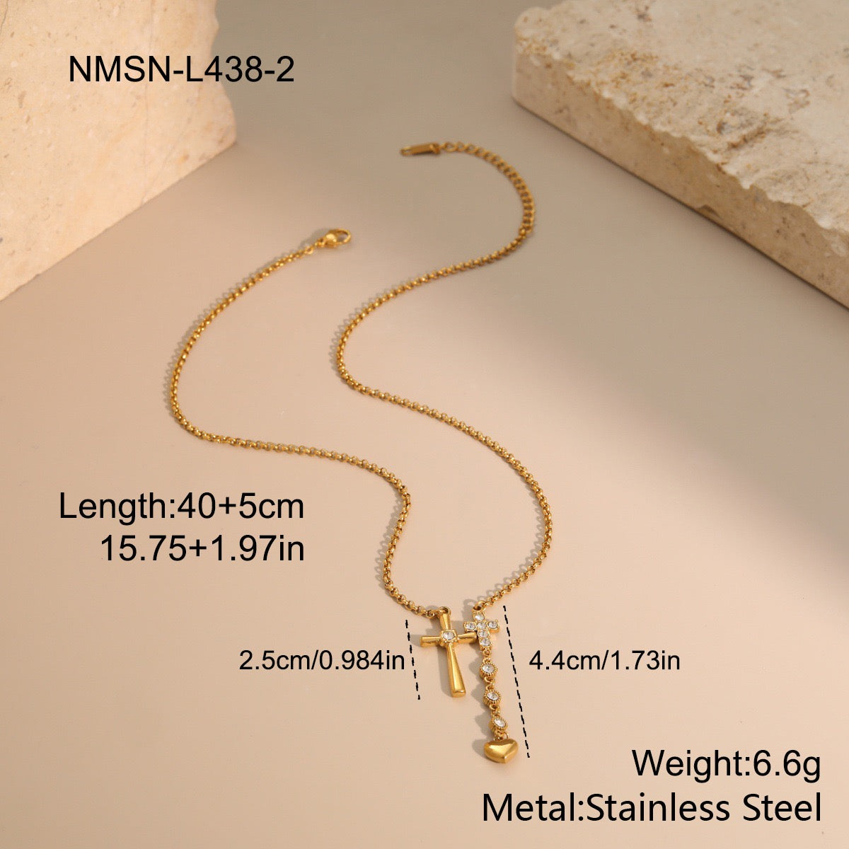 Elysia Cross Necklace
